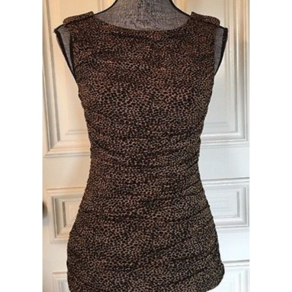 Ann Taylor size S Animal Print top